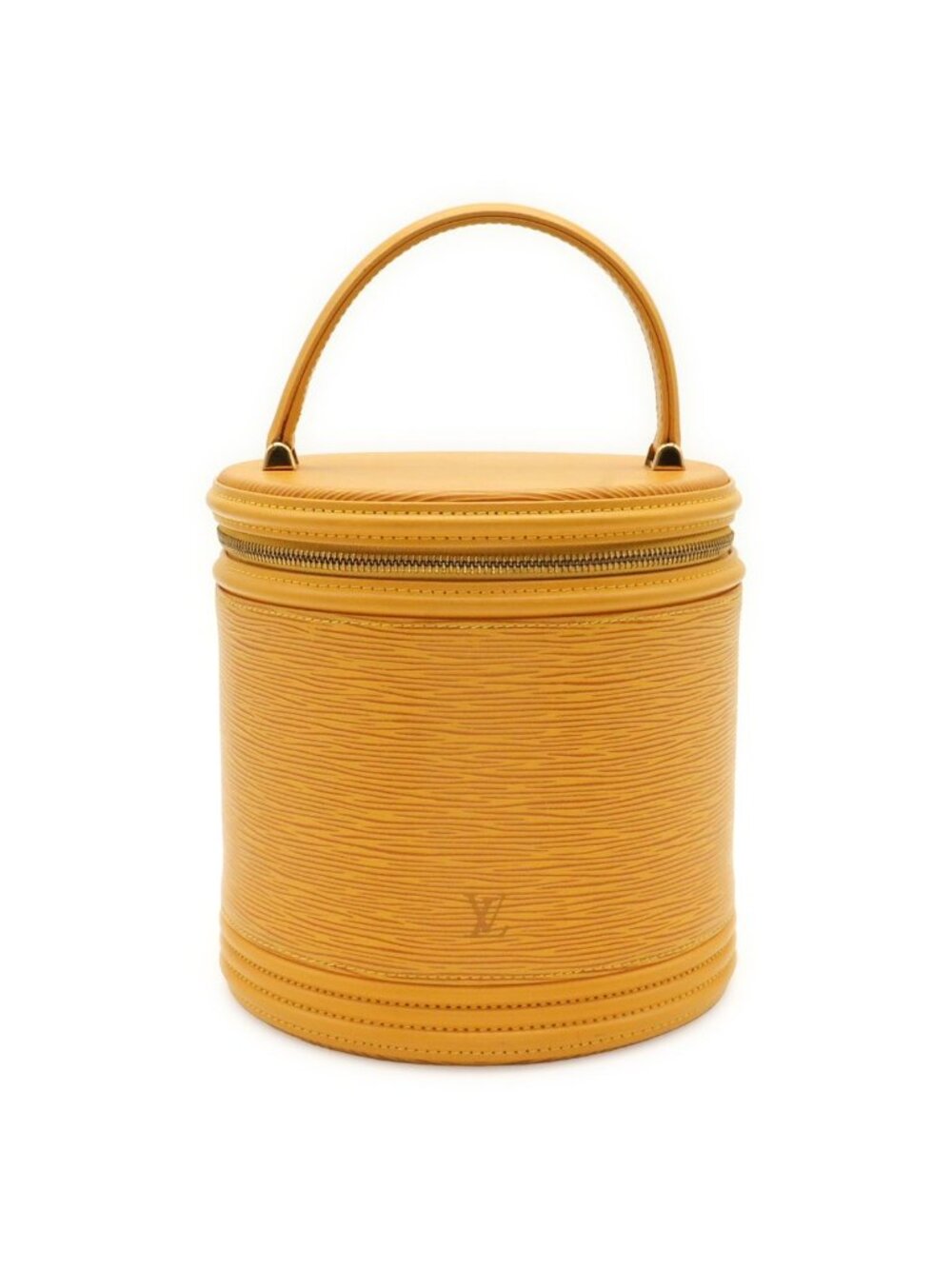 Louis Vuitton Epi Cannes Handbag Vanity Bag Leather Tassili Yellow